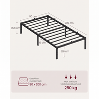 Stalen Bedframe met Verhoogd Onderbed – productweergave 6 | De Groot Living