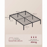 Stalen Bedframe met Verhoogd Onderbed – productweergave 8 | De Groot Living