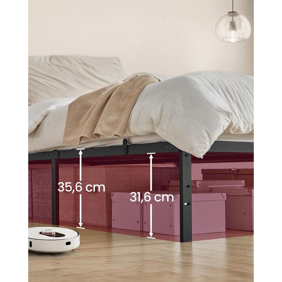 Stalen Bedframe met Verhoogd Onderbed – productweergave 9 | De Groot Living