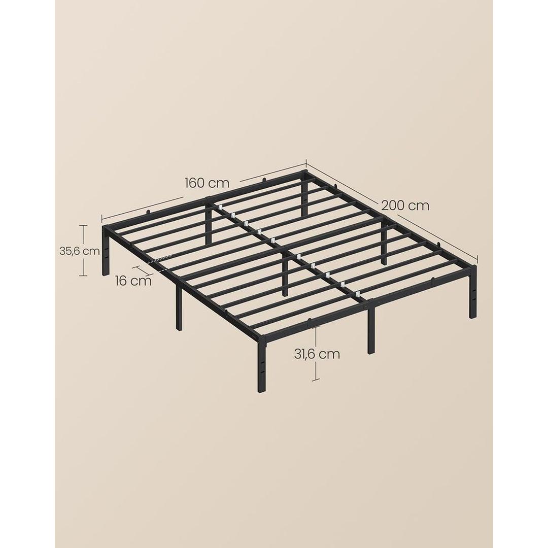 Stalen Bedframe met Verhoogd Onderbed – productweergave 10 | De Groot Living