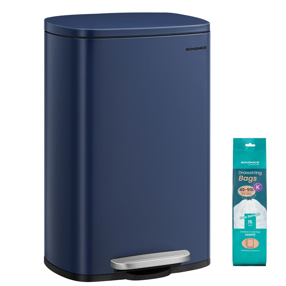 Stalen Keukenafvalbak Met Pedaal en Soft-Close Deksel 50 Liter – productweergave 2 | De Groot Living