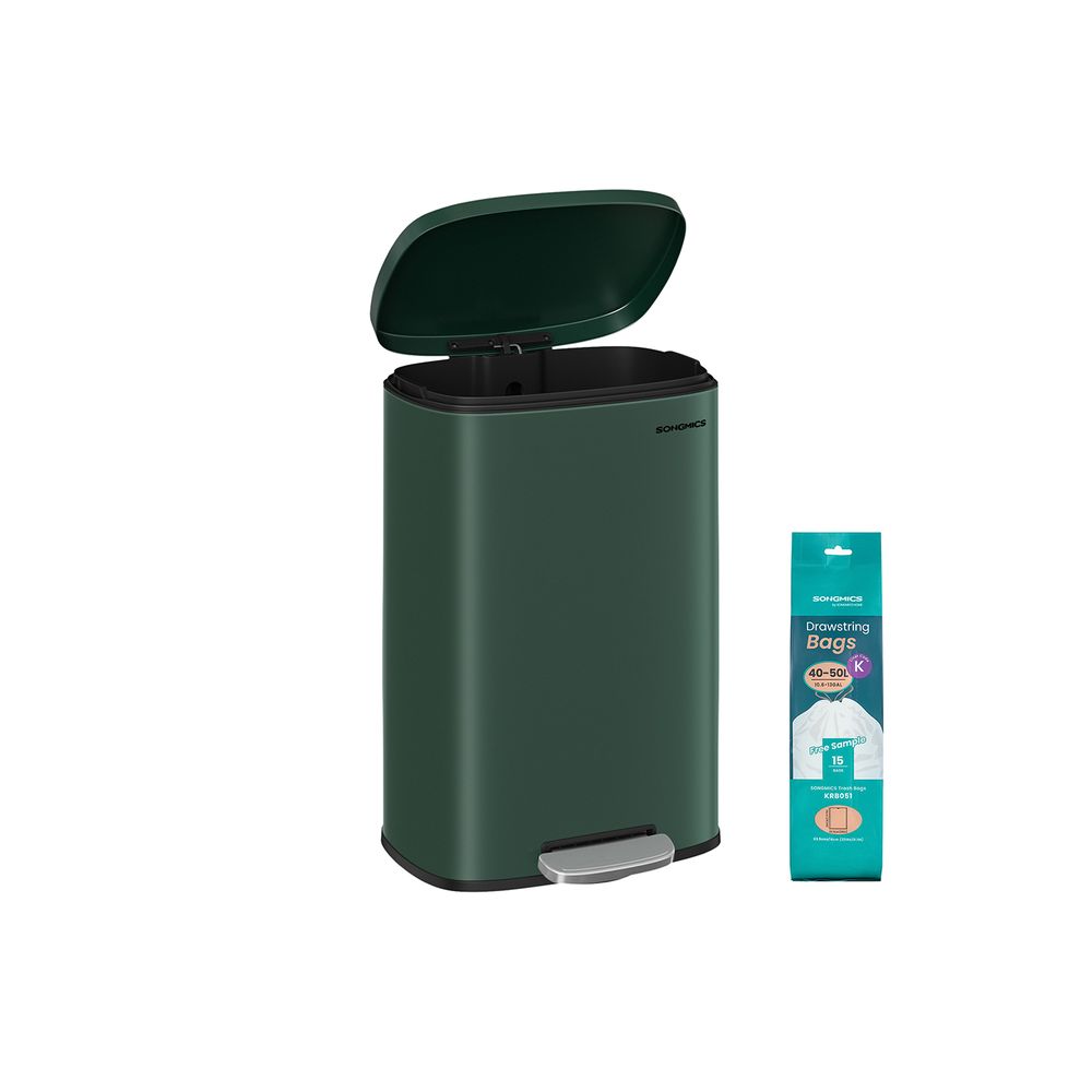 Stalen Keukenafvalbak Met Pedaal en Soft-Close Deksel 50 Liter – productweergave 6 | De Groot Living