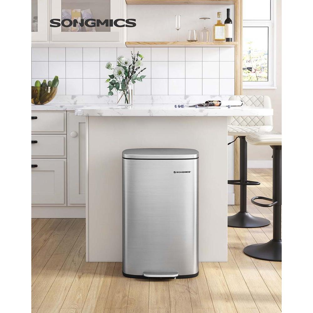 Stalen Keukenafvalbak Met Pedaal en Soft-Close Deksel 50 Liter – productweergave 7 | De Groot Living