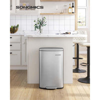 Stalen Keukenafvalbak Met Pedaal en Soft-Close Deksel 50 Liter – productweergave 7 | De Groot Living