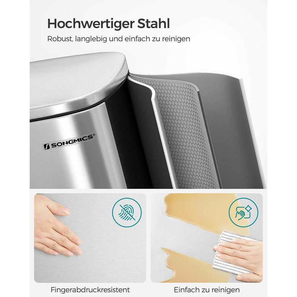 Stalen Keukenafvalbak Met Pedaal en Soft-Close Deksel 50 Liter – productweergave 8 | De Groot Living
