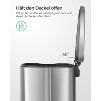 Stalen Keukenafvalbak Met Pedaal en Soft-Close Deksel 50 Liter – productweergave 10 | De Groot Living