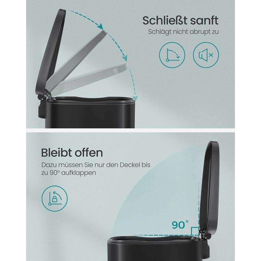 Stalen Keukenafvalbak Met Pedaal en Soft-Close Deksel 50 Liter – productweergave 15 | De Groot Living