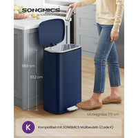 Stalen Keukenafvalbak Met Pedaal en Soft-Close Deksel 50 Liter – productweergave 19 | De Groot Living