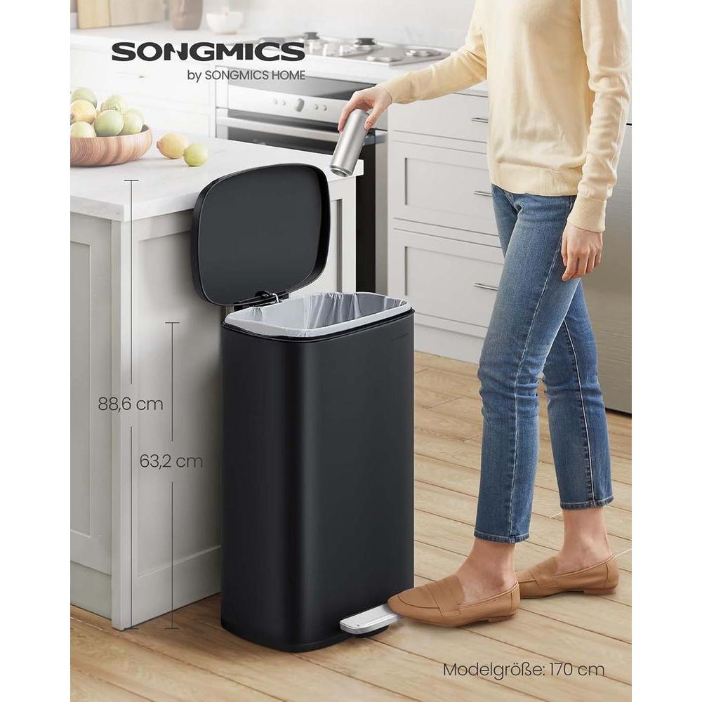 Stalen Keukenafvalbak Met Pedaal en Soft-Close Deksel 50 Liter – productweergave 27 | De Groot Living