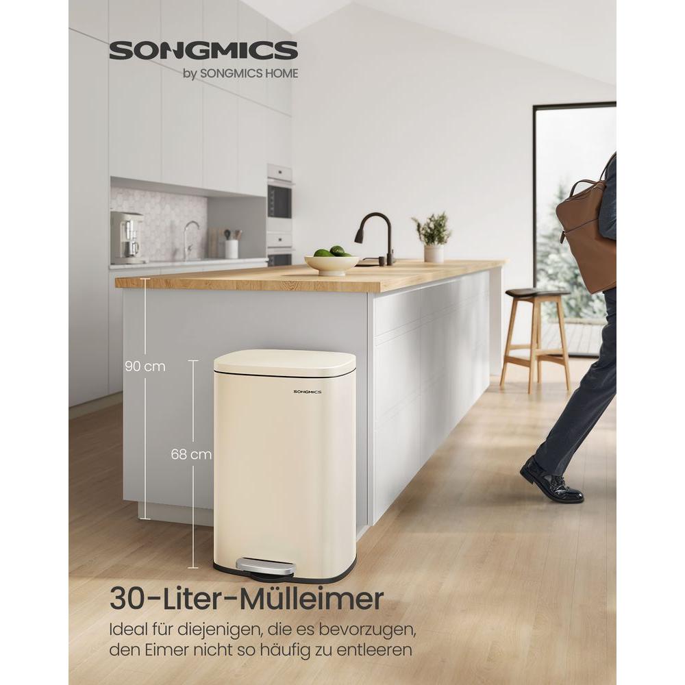 Stalen Keukenafvalbak Met Pedaal en Soft-Close Deksel 50 Liter – productweergave 29 | De Groot Living