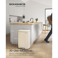 Stalen Keukenafvalbak Met Pedaal en Soft-Close Deksel 50 Liter – productweergave 29 | De Groot Living