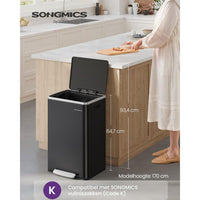 Stalen Pedaalemmer met Soft-Close Deksel en Uitneembare Binnenemmer – productweergave 3 | De Groot Living