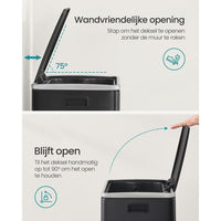 Stalen Pedaalemmer met Soft-Close Deksel en Uitneembare Binnenemmer – productweergave 5 | De Groot Living