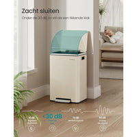 Stalen Pedaalemmer met Soft-Close Deksel en Uitneembare Binnenemmer – productweergave 10 | De Groot Living