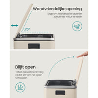 Stalen Pedaalemmer met Soft-Close Deksel en Uitneembare Binnenemmer – productweergave 11 | De Groot Living