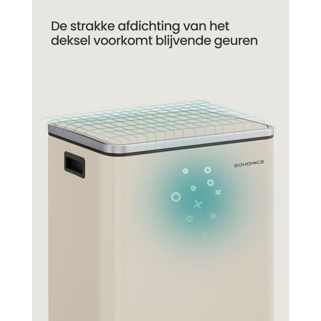 Stalen Pedaalemmer met Soft-Close Deksel en Uitneembare Binnenemmer – productweergave 13 | De Groot Living