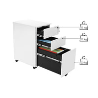 Stalen Rolcontainer met 3 Laden en Hangmap – productweergave 8 | De Groot Living