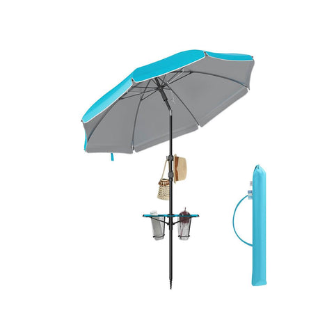 Strandparasol met Opbergvak en UPF 50+ UV-bescherming – productweergave 1 | De Groot Living