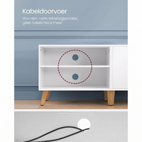 TV-Meubel met 2 Deuren en Verstelbare Legplanken – productweergave 14 | De Groot Living
