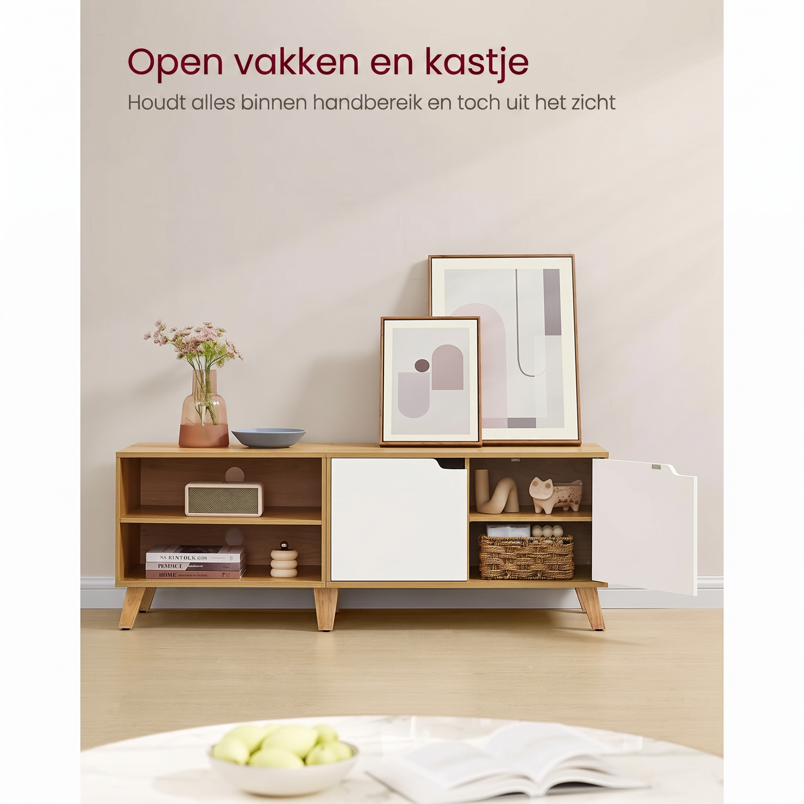 TV-Meubel met 2 Deuren en Verstelbare Legplanken – productweergave 18 | De Groot Living
