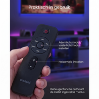 TV-Meubel met LED-Verlichting en Verstelbare Glazen Planken – productweergave 7 | De Groot Living