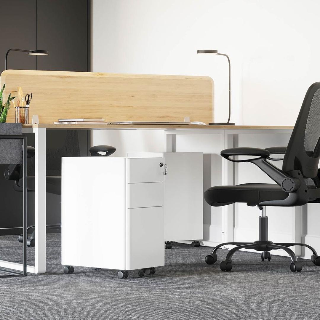 Verrijdbare Ladekast met Slot en 3 Lades – productweergave 4 | De Groot Living