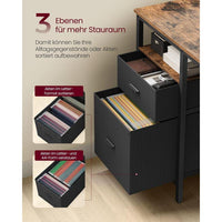 Vintage Bureau 140 cm met Laden en Planken in Industrieel Design – productweergave 5 | De Groot Living