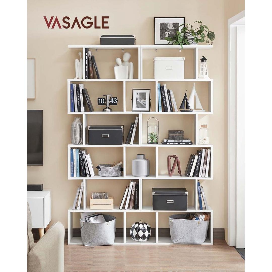 Vrijstaande Boekenkast Met 6 Legplanken Voor Woonkamer of Kantoor – productweergave 2 | De Groot Living