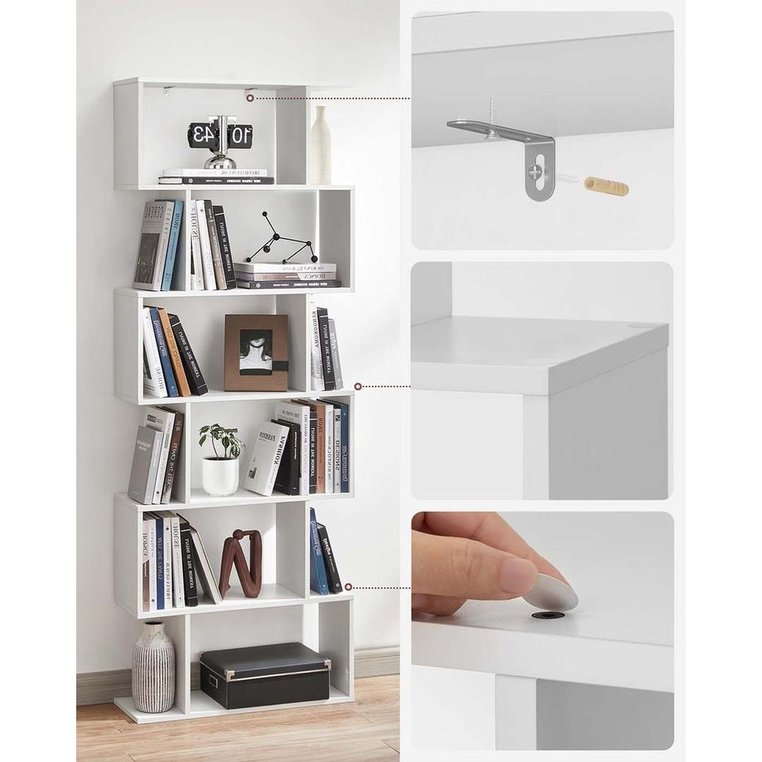 Vrijstaande Boekenkast Met 6 Legplanken Voor Woonkamer of Kantoor – productweergave 5 | De Groot Living