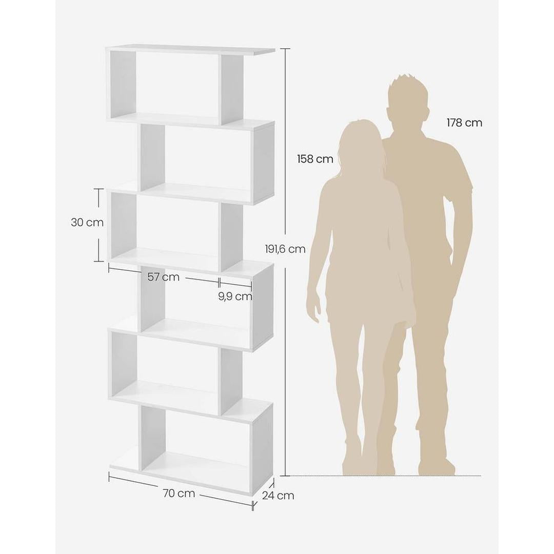 Vrijstaande Boekenkast Met 6 Legplanken Voor Woonkamer of Kantoor – productweergave 7 | De Groot Living