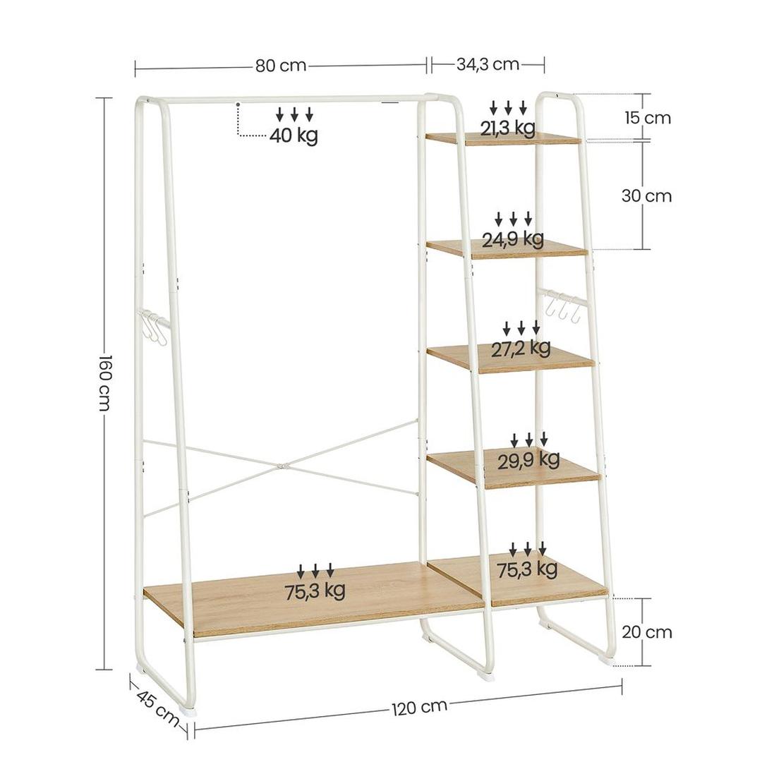 Vrijstaande Kapstok met 6 Haken – productweergave 16 | De Groot Living