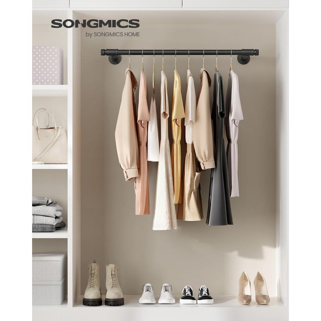 Wandgemonteerde Kledingstang Van Metaal Voor Kleding en Jassen 170 cm – productweergave 10 | De Groot Living
