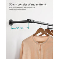Wandgemonteerde Kledingstang Van Metaal Voor Kleding en Jassen 170 cm – productweergave 15 | De Groot Living