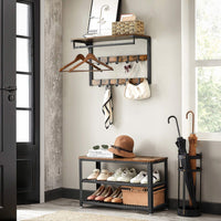 Wandkapstok in Industriële Stijl met Legplank – close-up detail | De Groot Living