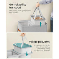 Wasmand met 2 Compartimenten – productweergave 4 | De Groot Living