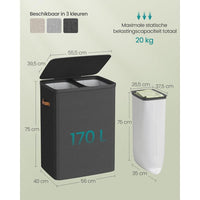 Wasmand met 2 Compartimenten – productweergave 7 | De Groot Living