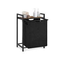 Wasmand met 2 Uittrekbare Waszakken en Opbergblad Van Staal – productweergave 16 | De Groot Living