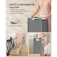 Wasmand met 2 Uittrekbare Waszakken en Opbergblad Van Staal – productweergave 32 | De Groot Living