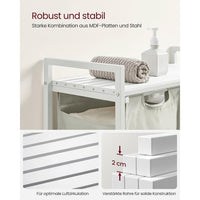 Wasmand met 2 Uittrekbare Waszakken en Opbergblad Van Staal – productweergave 37 | De Groot Living