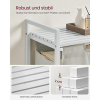 Wasmand met 2 Uittrekbare Waszakken en Opbergblad Van Staal – productweergave 44 | De Groot Living