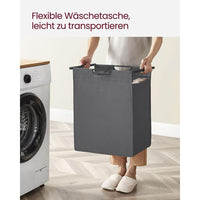Wasmand met 2 Uittrekbare Waszakken en Opbergblad Van Staal – productweergave 50 | De Groot Living