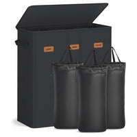 Wasmand Met 3 Compartimenten en Wasbare Binnenzak 160 Liter – productweergave 3 | De Groot Living