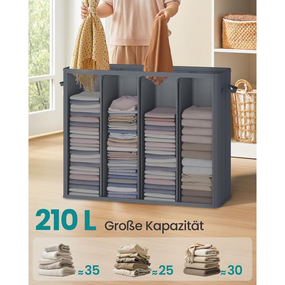 Wasmand Met 3 Compartimenten en Wasbare Binnenzak 160 Liter – productweergave 12 | De Groot Living