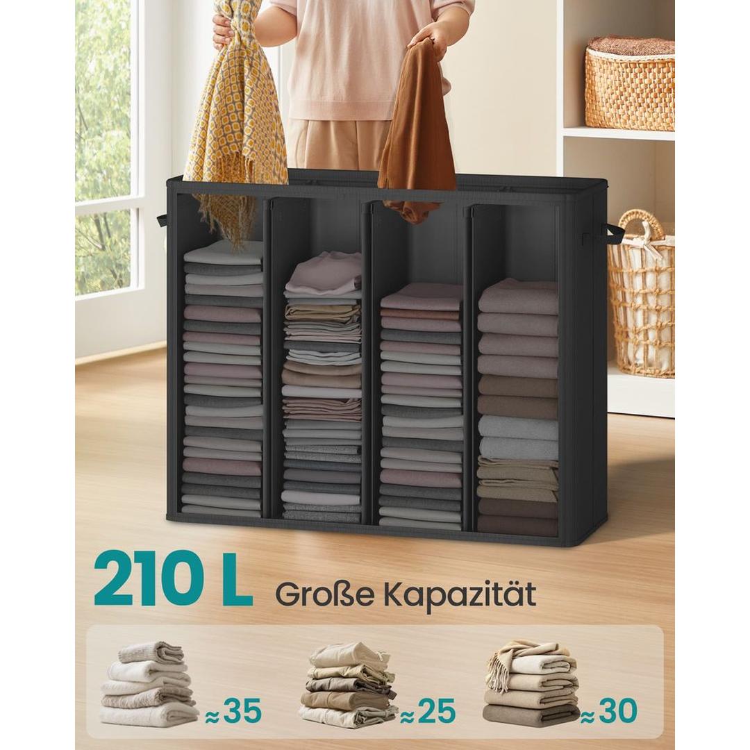 Wasmand Met 3 Compartimenten en Wasbare Binnenzak 160 Liter – productweergave 22 | De Groot Living