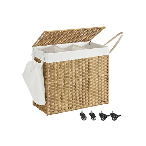 Wasmand met 3 Vakken – productweergave 1 | De Groot Living