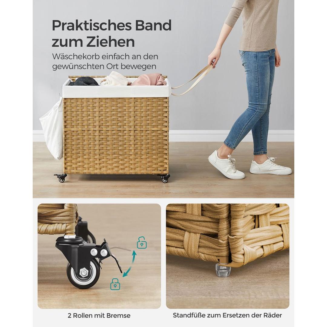 Wasmand met 3 Vakken – productweergave 7 | De Groot Living