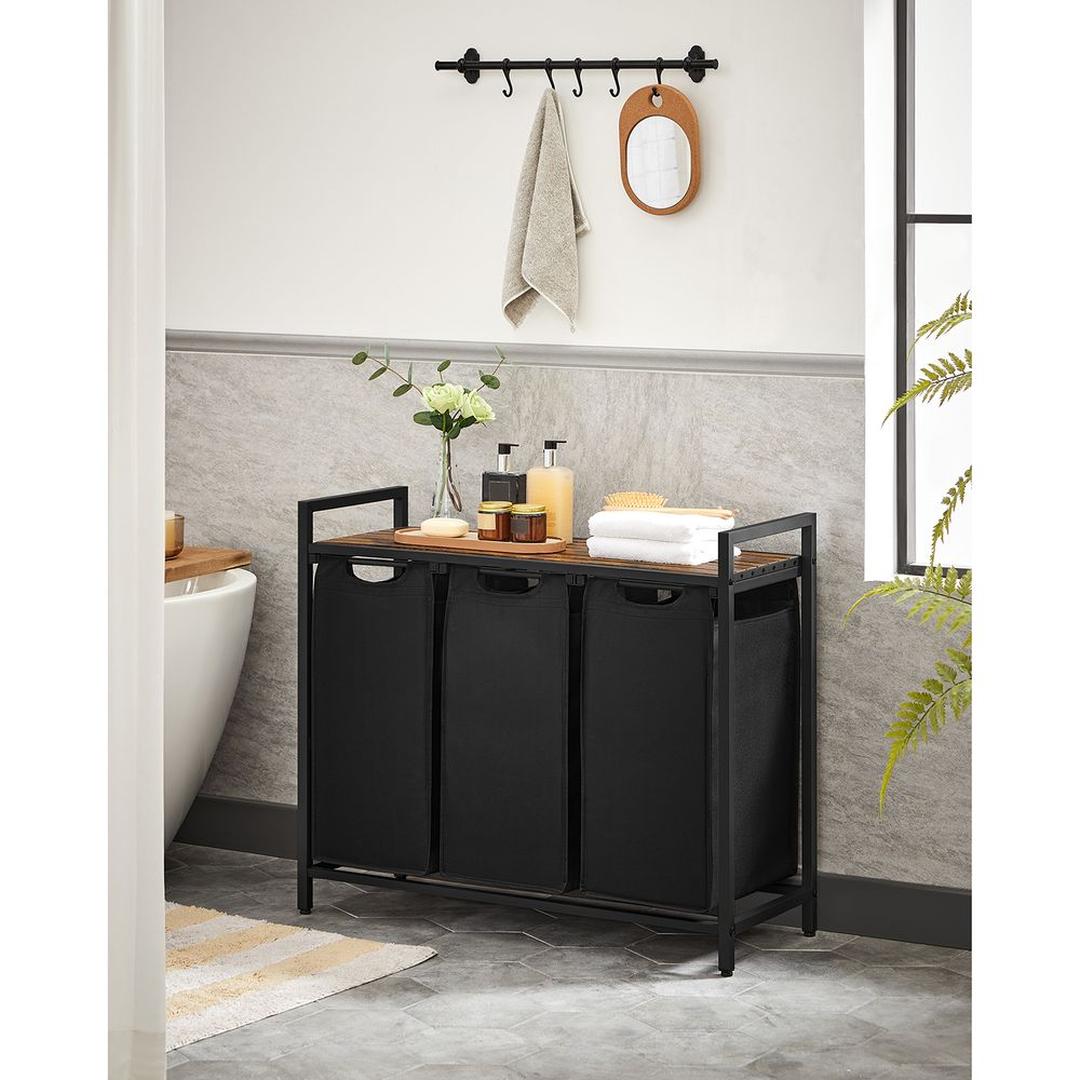 Wasmand met 3 Vakverdelers en Extra Legplank – productweergave 6 | De Groot Living
