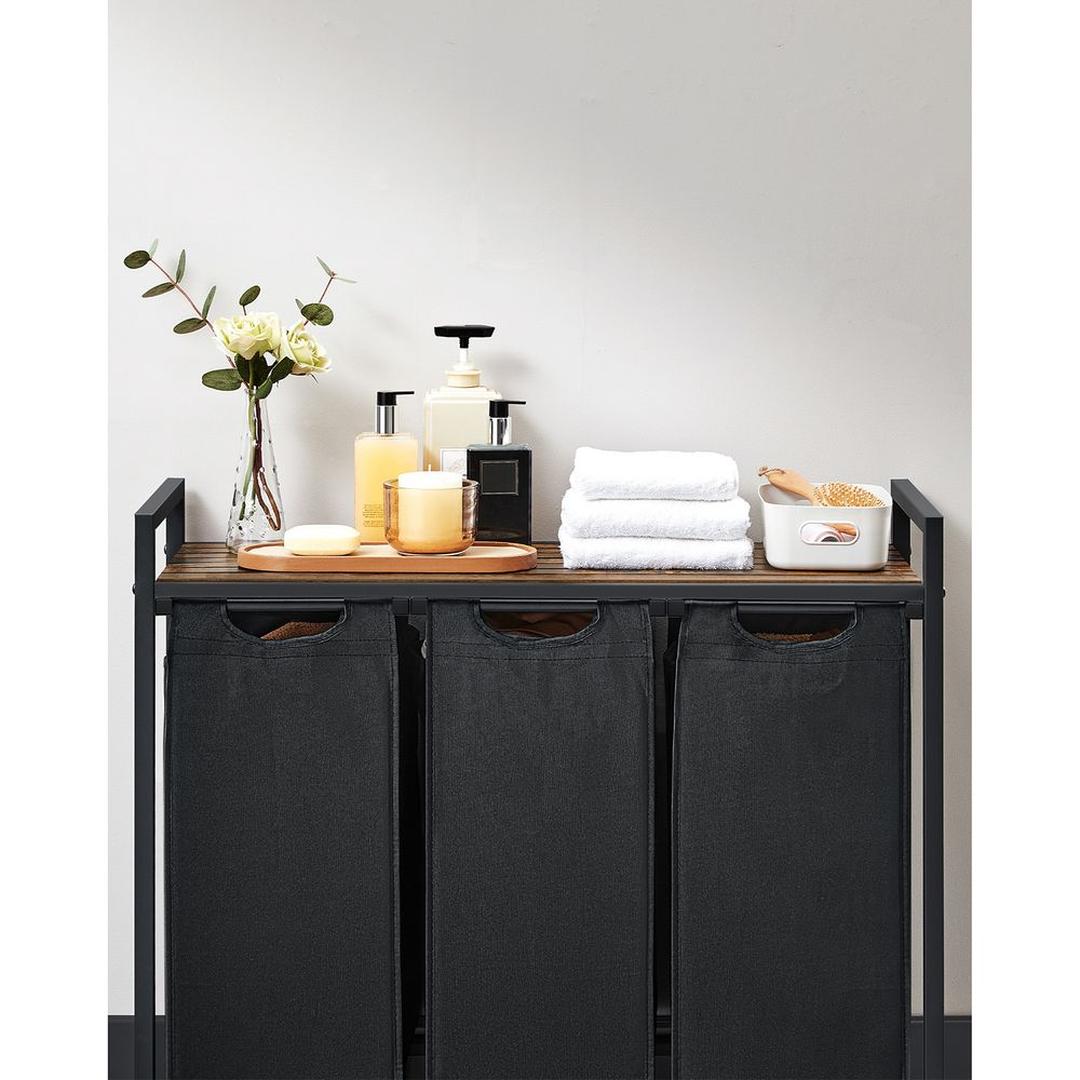 Wasmand met 3 Vakverdelers en Extra Legplank – productweergave 8 | De Groot Living