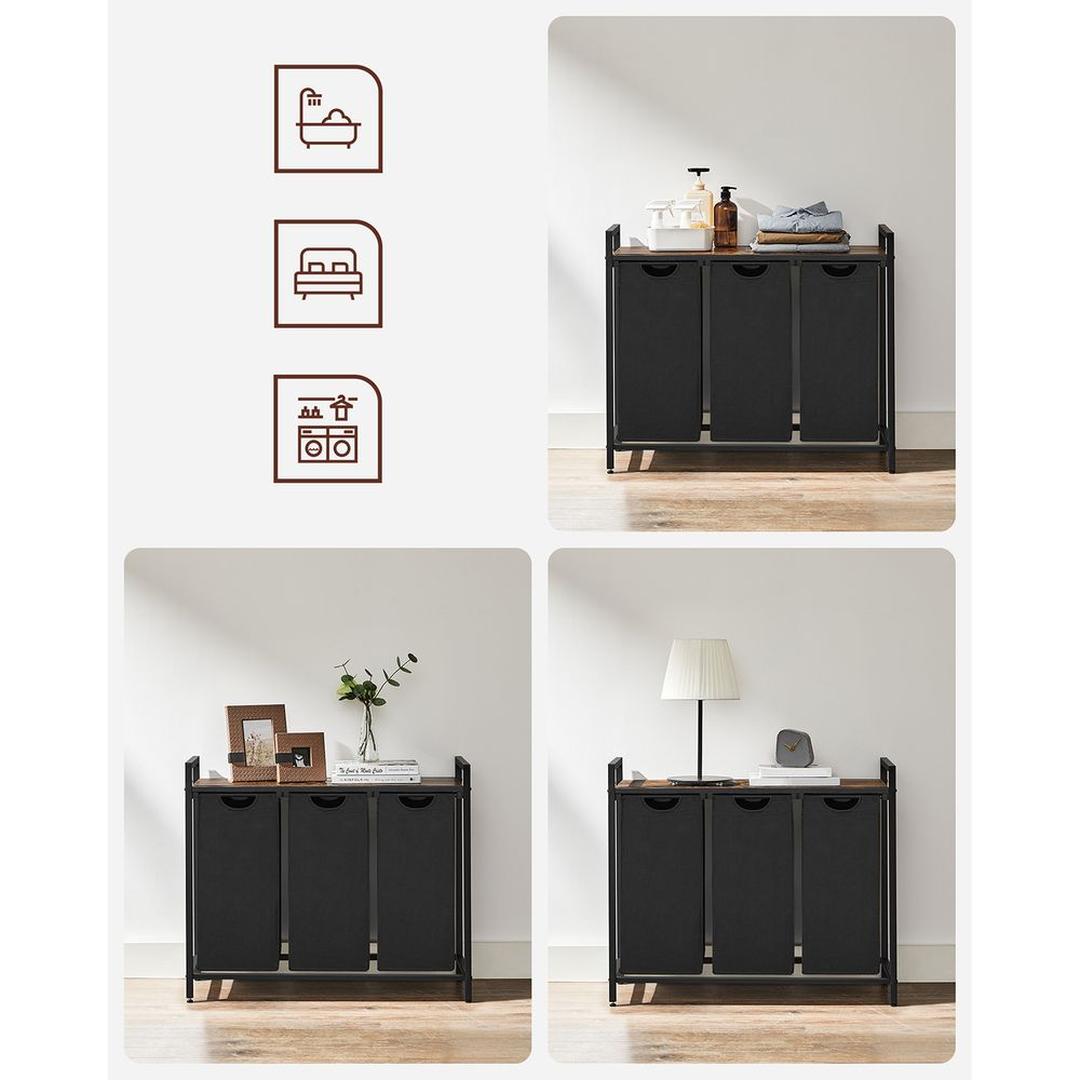 Wasmand met 3 Vakverdelers en Extra Legplank – productweergave 12 | De Groot Living