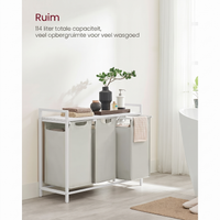 Wasmand met 3 Vakverdelers en Extra Legplank – productweergave 22 | De Groot Living